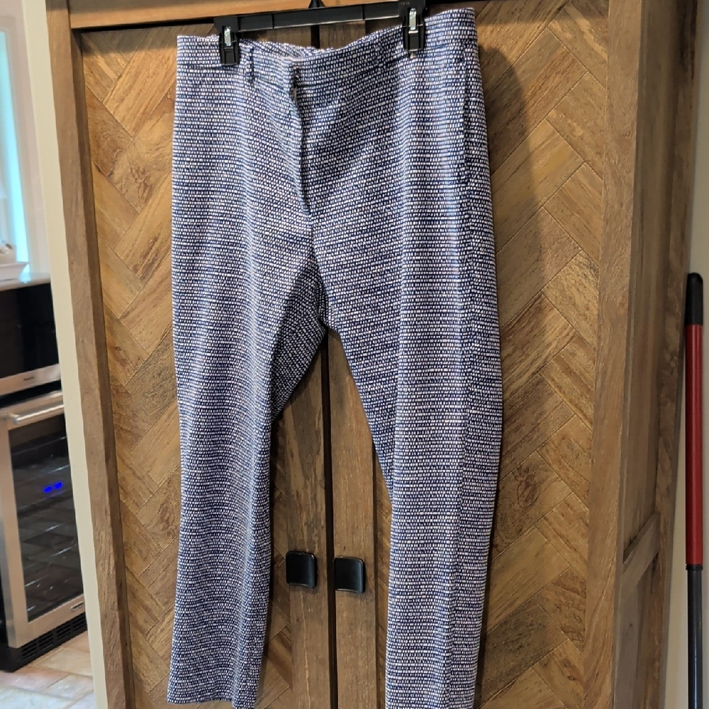 Boss Houndstooth Blue and White Pants
